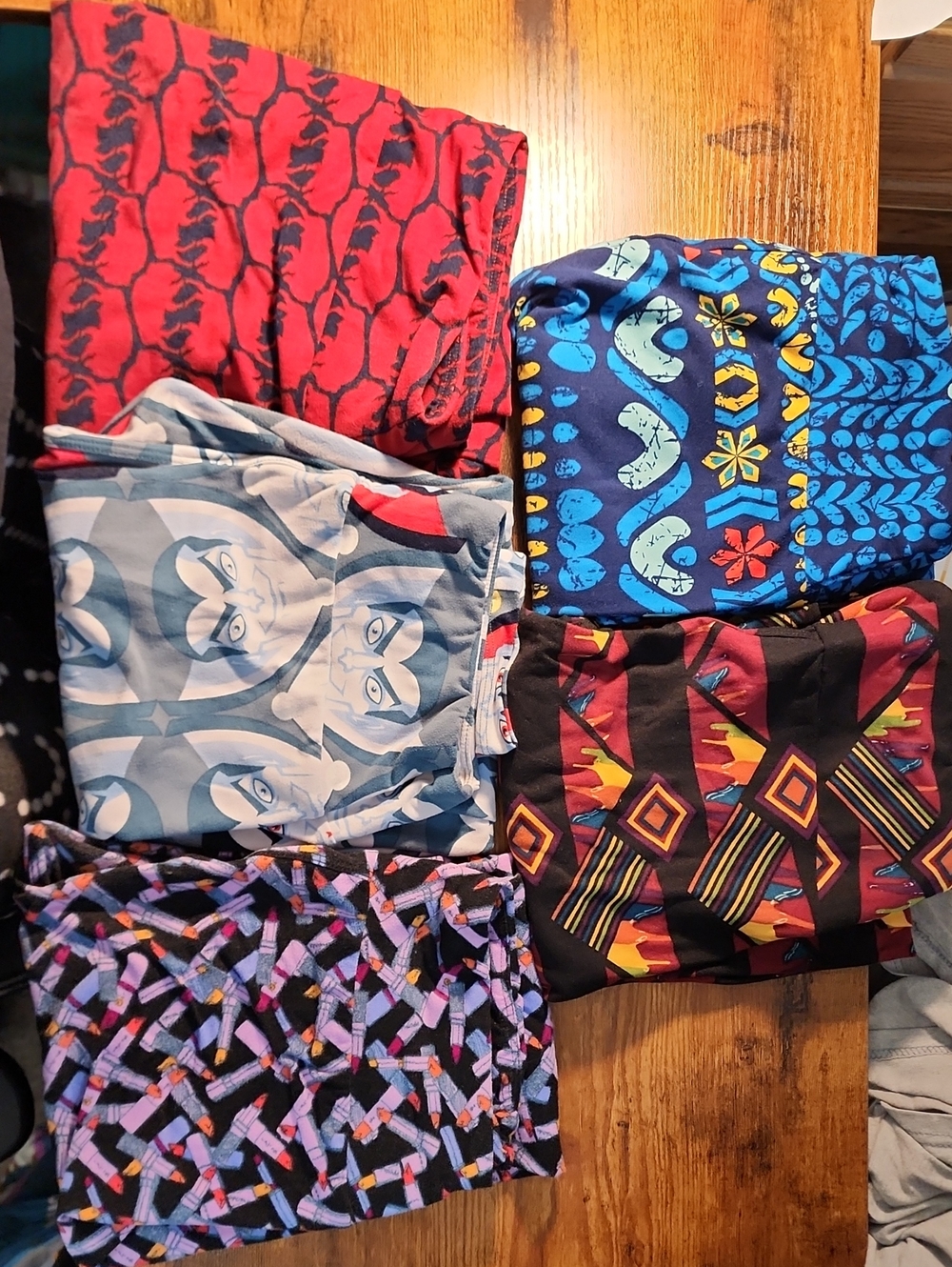 RARE LuLaRoe Unicorn Graphic Novelty Leggings Bundle Of 5 Pairs Unicorn, HTF